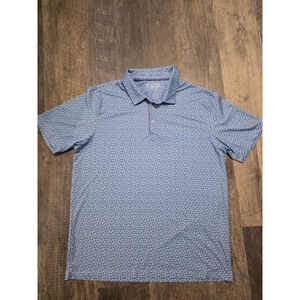 Maelreg Performance Polo Floral Paisley Print Short Sleeve Men’s XL